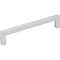 Elements 128 mm Center-to-Center Matte Silver Square Stanton Cabinet Bar Pull 625-128MS - alternate 1
